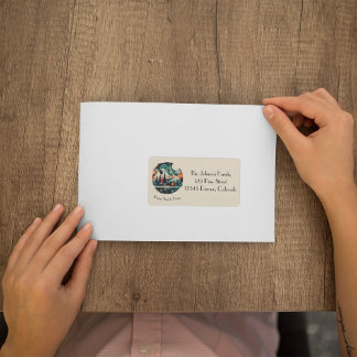 Etiqueta Pinos y picos nórdicos, personalizado