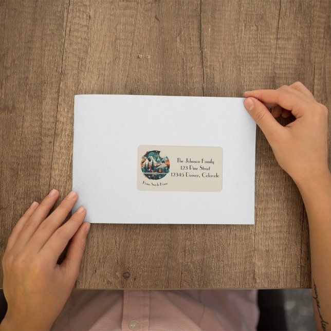 Etiqueta Pinos y picos nórdicos, personalizado (Subido por el creador)