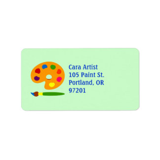Etiqueta Pintura de arte de paleta