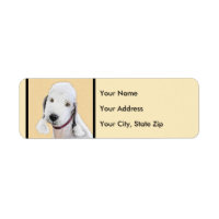 Pintura de Bedlington Terrier - Original Perro Art