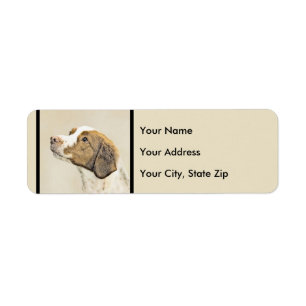 Etiqueta Pintura de Bretaña - Arte de perros original y bon