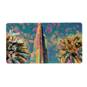 Etiqueta Pintura de Burj Khalifa