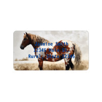 Pintura de caballo de Mustang