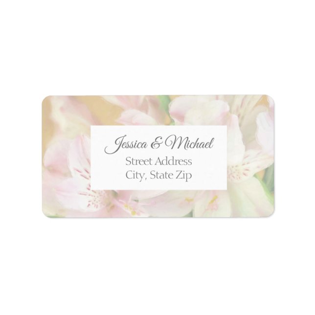 Etiqueta Pintura suave de alstromeria (Frente)