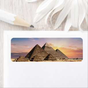 Etiqueta Pirámides De Giza Viaje Egipto Foto