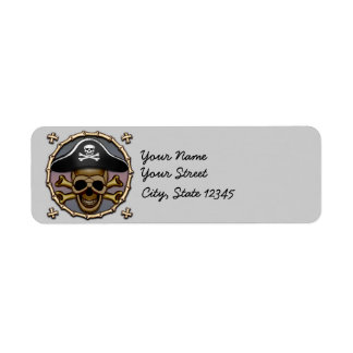 Etiqueta Pirata Skull Crossbone