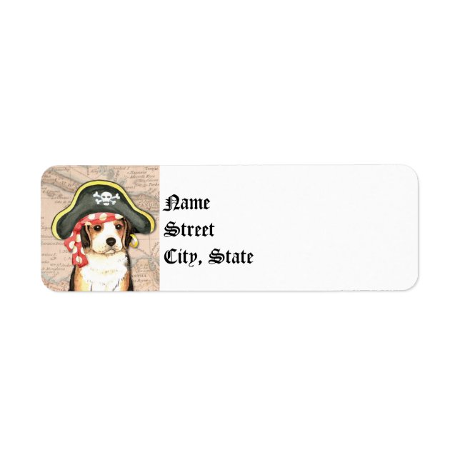 Etiqueta Pirate Gorra Beagle (Frente)