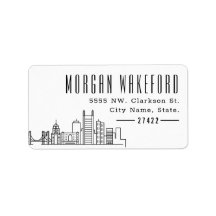 Pittsburgh, Pennsylvania Modern Deco Skyline Large