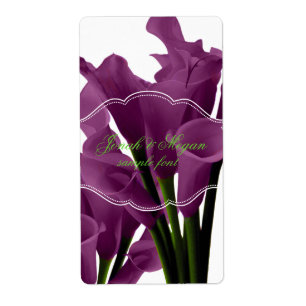 Etiqueta PixDezines burgundcalla lily/DIY color de fondo!