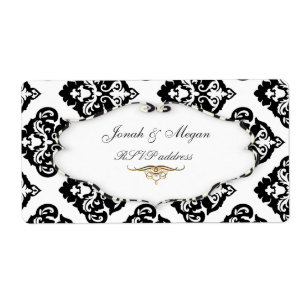 Etiqueta PixDezines Felina, Olivia Damask