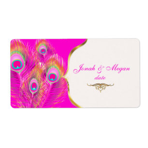 Etiqueta PixDezines Felina, Pizzazz Peacock