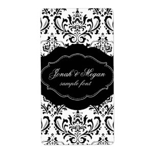 Etiqueta PixDezines Rossi Damask/DIY color de fondo!