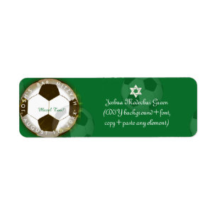 Etiqueta ✡ PixDezines Soccer Bar Mitzvah