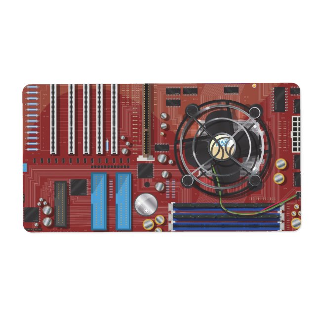 Etiqueta Placa base de computadora (Frente)