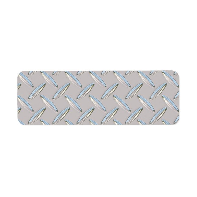Etiqueta Placa de diamante metálica (Frente)