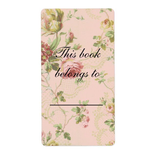 Etiqueta Placa de libro personalizada (Frente)