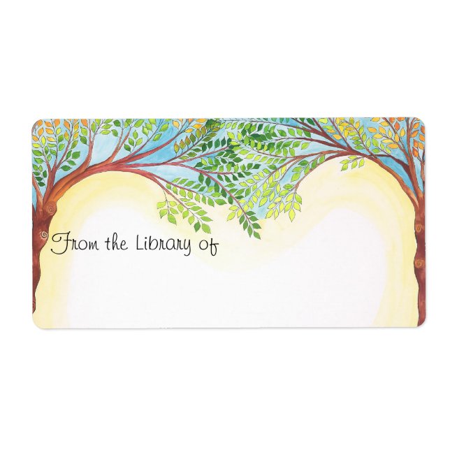 Etiqueta Placa del libro de árboles (Frente)