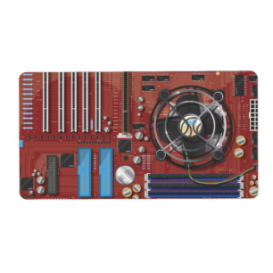 Etiqueta Placa madre para equipos