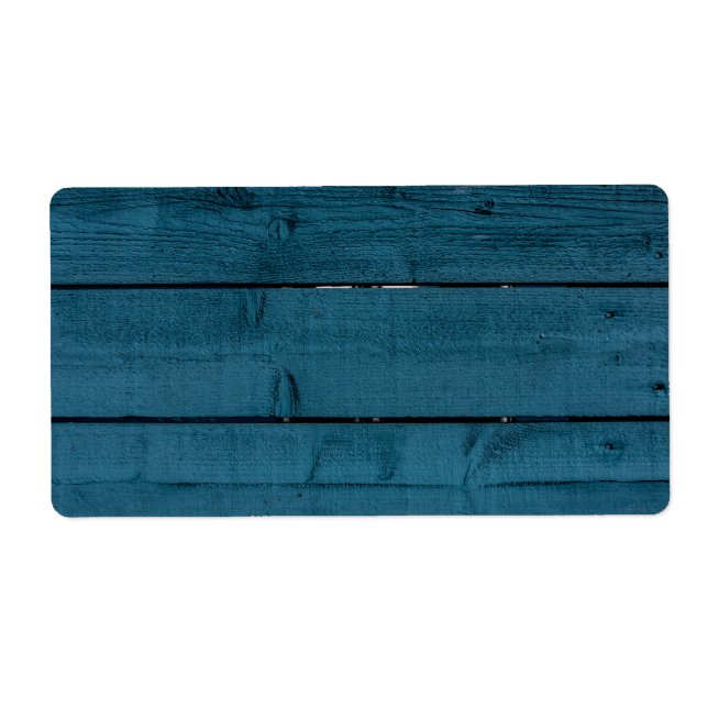 Etiqueta Placas de madera pintadas de azul (Frente)