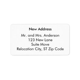 Etiqueta Plain and Simple New Address Labels