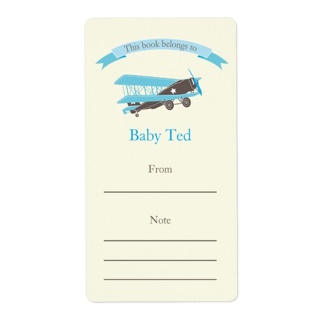 Etiqueta Plano azul (Frente)