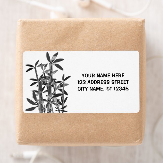 Etiqueta Plantas chinas de bambú con suerte. personalizadas (In situ)