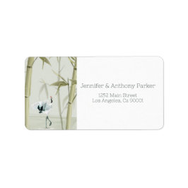 Etiqueta Plantas de bambú y rana exótica