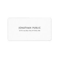 Plantilla blanca simple y elegante profesional