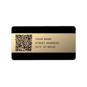 Etiqueta Plantilla de código QR editable instantáneamente