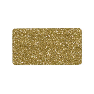 Etiqueta Plantilla de fondo de Purpurina dorado