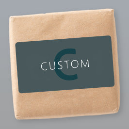 Etiqueta Plantilla de monograma de Personalizable elegante