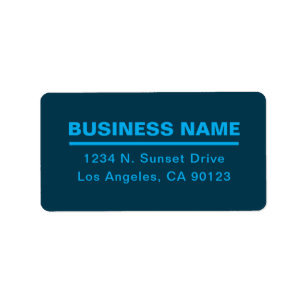 Etiqueta Plantilla de nombre de negocio moderno en negrita 