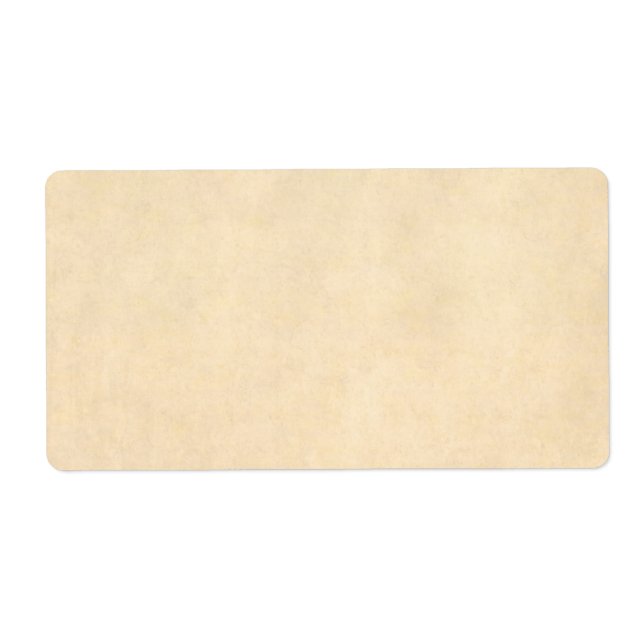 Etiqueta Plantilla de pergamino de cuero de piel blanca (Frente)