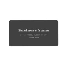 Etiqueta Plantilla de texto retro-moderno editable | Gris o