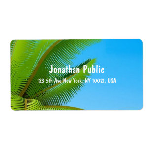 Etiqueta Plantillas de escritura a mano elegantes Blue Sky 