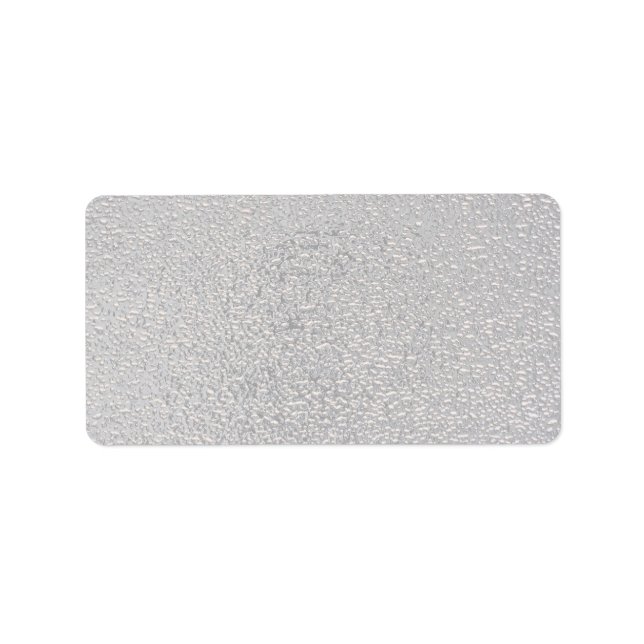 Etiqueta plata Grabado en relieve (Frente)