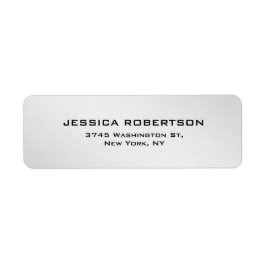 Etiqueta Plata Gris Metálica Elegante Moderno De Moda