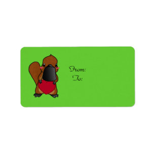 Etiqueta Platypus lindo