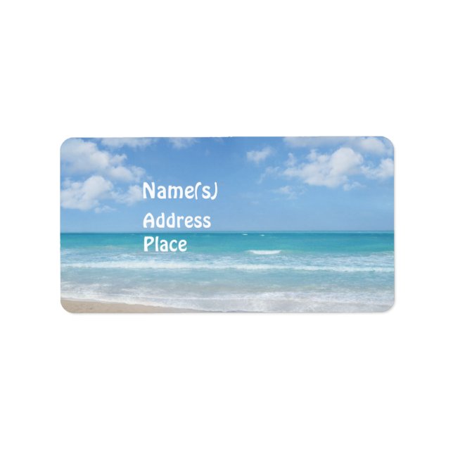 Etiqueta Playa (Frente)