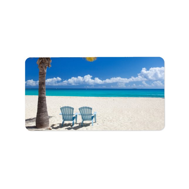 Etiqueta Playa caribeña (Frente)