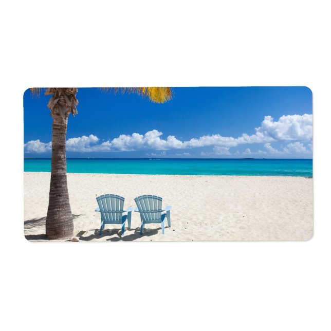 Etiqueta Playa caribeña (Frente)