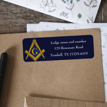 Plaza masónica masónica y azul de la marina de brú