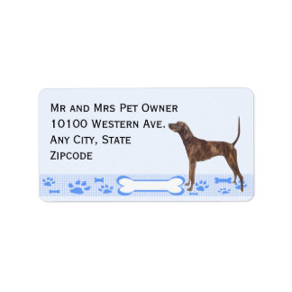 Etiqueta Plott en Blue Gingham