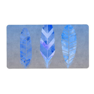 Etiqueta Pluma azul