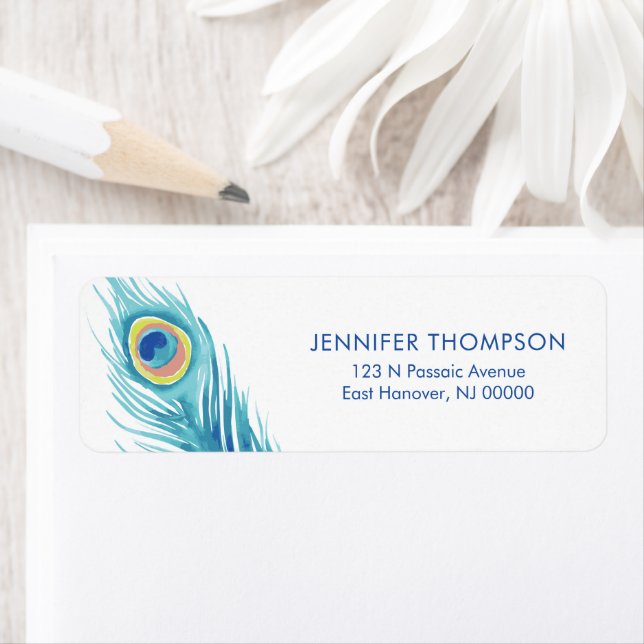 Etiqueta Pluma de pavo real acuático (In situ)