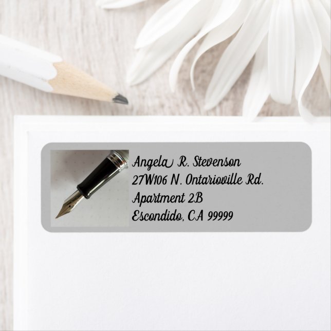Etiqueta Pluma estilográfica (In situ)