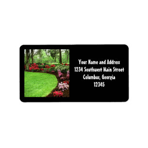 Etiqueta Plush Green Landscape Lawrence Care Business