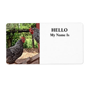 Etiqueta Plymouth Rock Hens