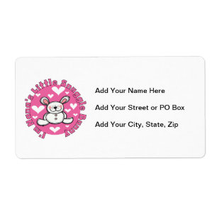 Etiqueta Poco conejito del Snuggle de Nana