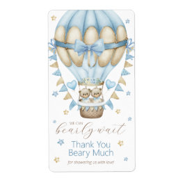 Etiqueta Podemos Esperar A Twin Boy Gracias